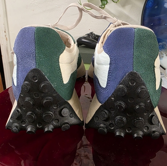 Mens New Balance 327 Vintage 'Forest Green Blue' / MS327VB / Size 12 - Picture 4 of 9